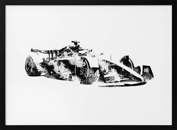 Dynamic Formula Racer | Poster - Black Metal Frame Interior