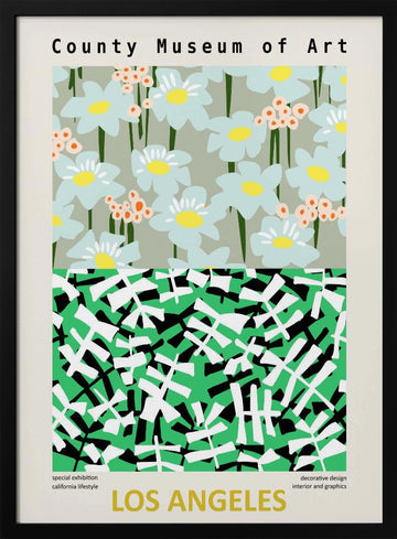 California Pattern Play | Poster - Black Metal Frame Interior