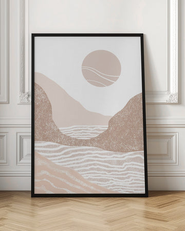 Boho Mountain Sun | Poster - Room Interior 1