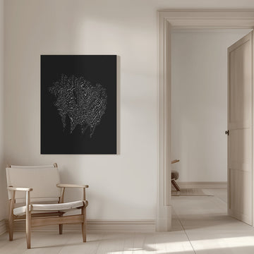 Dynamic Abstract Flow | Canvas - Room Interior 1