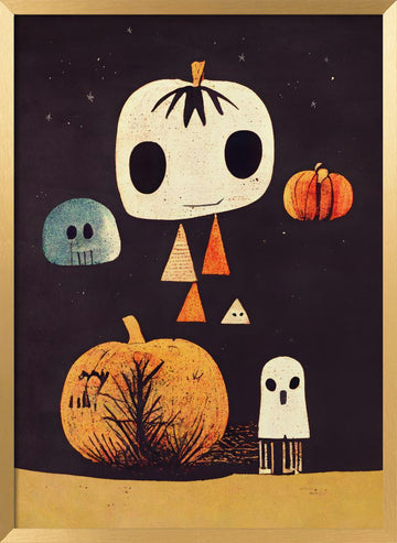 Whimsical Hauntings | Poster - Gold Frame Interior