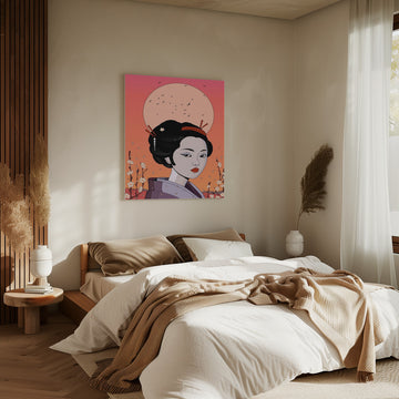 Geisha Moon Blossom | Canvas - Room Interior 2