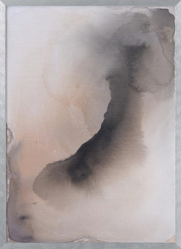 Soft Abstract Wash | Poster - Silver Frame Interior