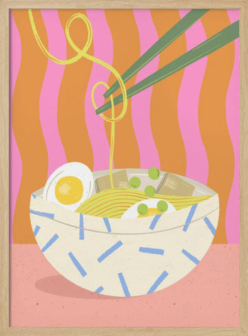 Ramen | Poster - Wood Frame Interior