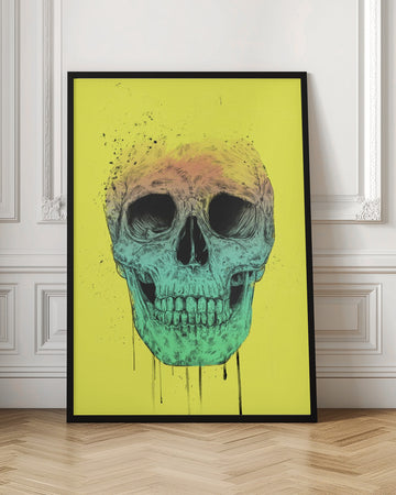 Vibrant Gradient Skull | Poster - Room Interior 1