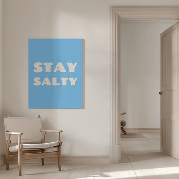 Stay Salty Quote | Canvas - Room Interior 1