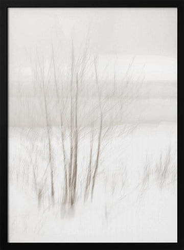 Ethereal Winter Woods | Poster - Black Frame Interior