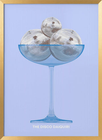 The Disco Daiquiri | Poster - Gold Frame Interior