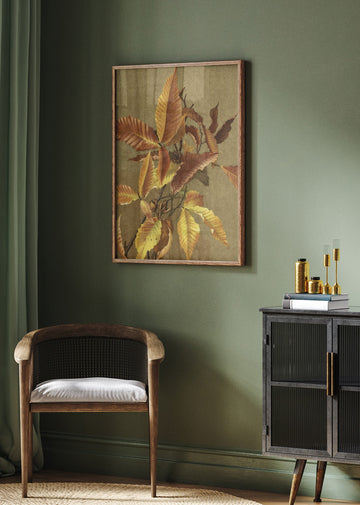 Autumn Leaves No. 3 Beech By Ellen Thayer Fisher | Poster - Room Interior 2
