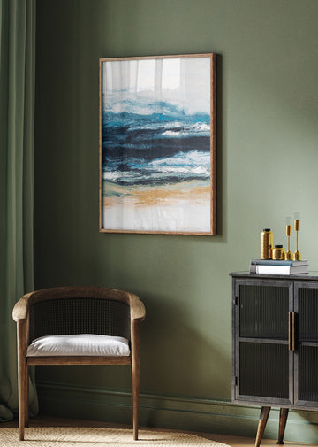 Abstract Ocean Layers | Poster - Room Interior 2