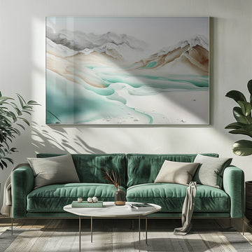 Tranquil Alpine Flow | Poster - Room Interior 1