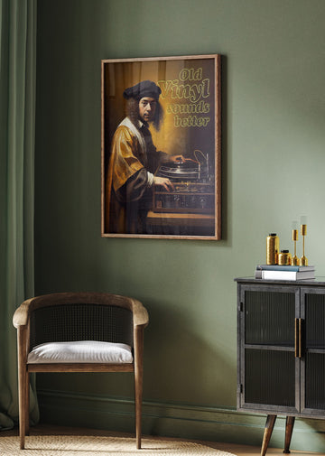 Old Vinyl Sounds Better | Poster - Room Interior 2