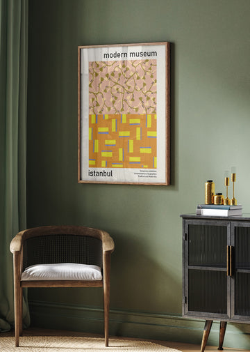 Modern Botanical Geometric Patterns | Poster - Room Interior 2