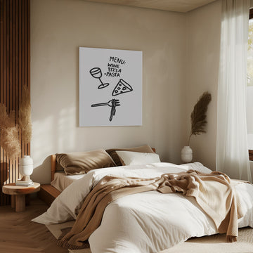 Wine Pizza Pasta | Canvas - Room Interior 2