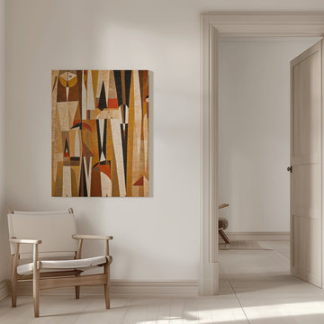 Geometric Harmony | Canvas - Room Interior 1