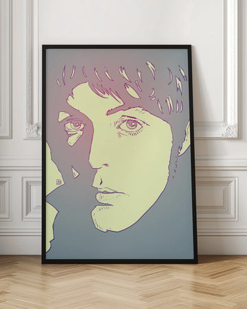 Youthful Gaze Portrait | Poster - Room Interior 1