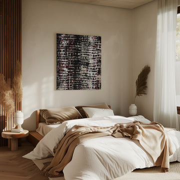 Distressed Geometric Abstract | Canvas - Room Interior 2