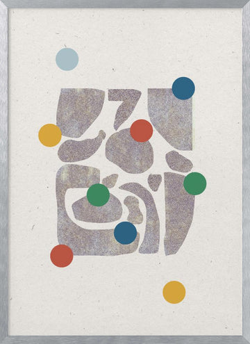 Colorful Harmony | Poster - Silver Frame Interior