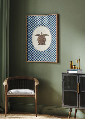 Shibori Sea Turtle | Poster - Room Interior 2