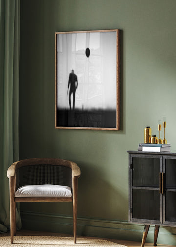 Man And Drifting Balloon | Poster - Room Interior 2