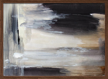 Abstract Earth Tones | Poster - Walnut Frame Interior