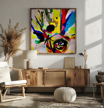 Vibrant Eye Splash | Poster - Room Interior 2