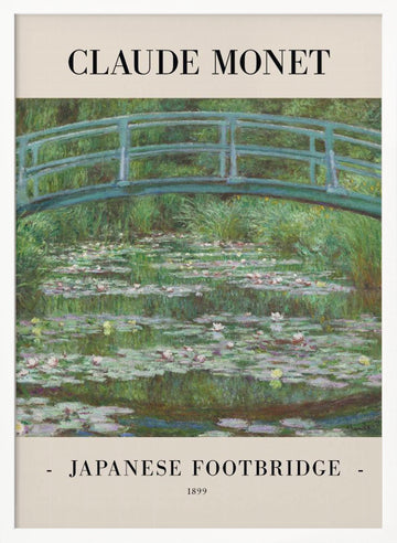 Japanese Footbridge 1899 | Poster - White Frame Interior