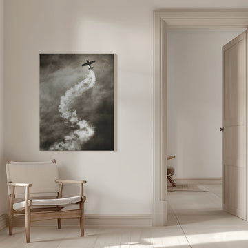 Skyward Smoke Trail | Canvas - Room Interior 1