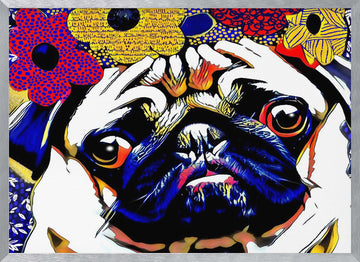 Puggles | Poster - Silver Frame Interior