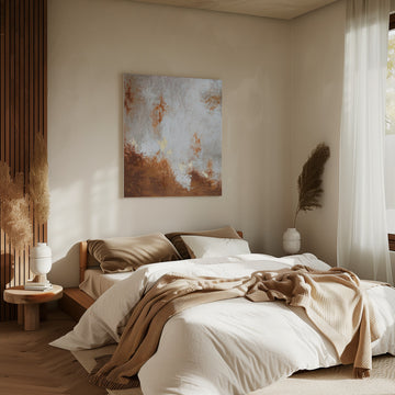 Golden Earth Abstract | Canvas - Room Interior 2