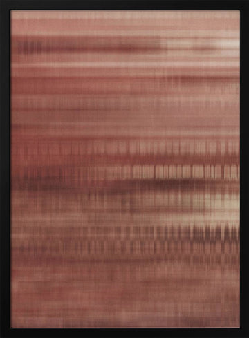 Warm Linear Flow | Poster - Black Metal Frame Interior