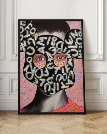 Vibrant Letter Mask Portrait | Poster - Room Interior 1