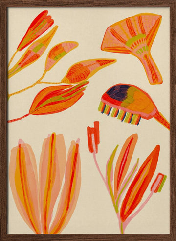 Vilia | Poster - Walnut Frame Interior