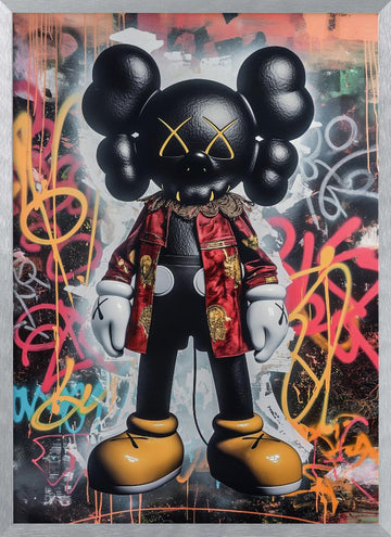 Urban Character Art | Poster - Silver Frame Interior