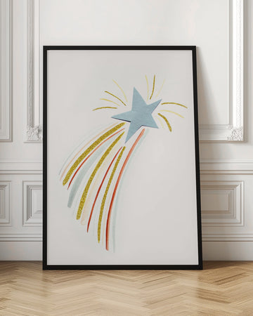 Glittering Shooting Star | Poster - Room Interior 1
