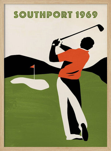 Southport Golf 1969 | Poster - Wood Frame Interior