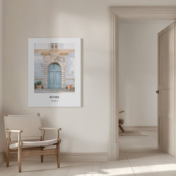 Rome Italy Travel Poster | Canvas - Room Interior 1
