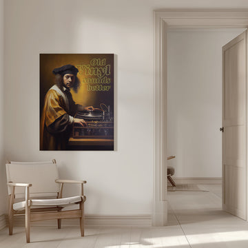 Old Vinyl Sounds Better | Canvas - Room Interior 1