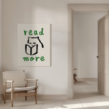 Cozy Reading Cat | Canvas - Room Interior 1