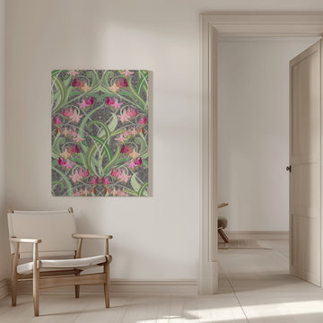 Art Nouveau Floral Pattern | Canvas - Room Interior 1