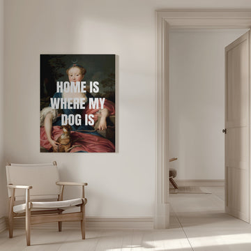 Classic Portrait Dog Quote | Canvas - Room Interior 1