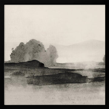 Land 1 | Poster - Black Metal Frame Interior