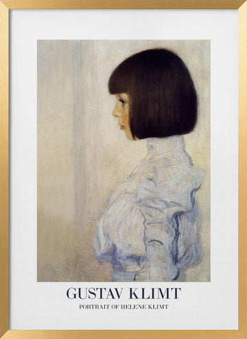 Portrait of Helene Klimt (1898) Poster | Poster - Gold Frame Interior
