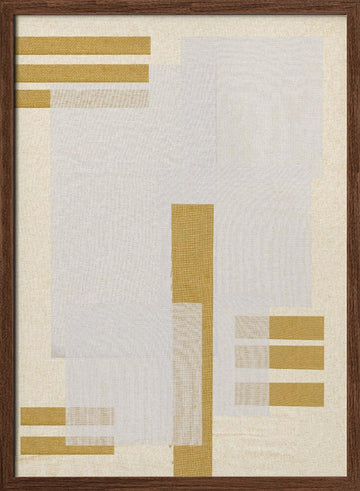 Golden Harmony | Poster - Walnut Frame Interior