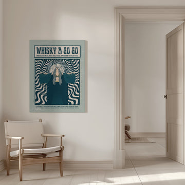 Psychedelic Rock Woman | Canvas - Room Interior 1