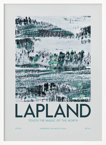 Lapland Winter Landscape | Poster - White Frame Interior