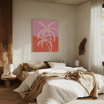 Pastel palms | Canvas - Room Interior 2