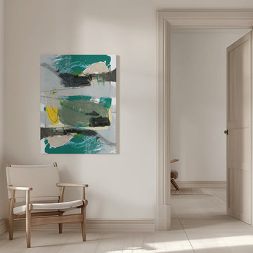 Vibrant Abstract Strokes | Canvas - Room Interior 1