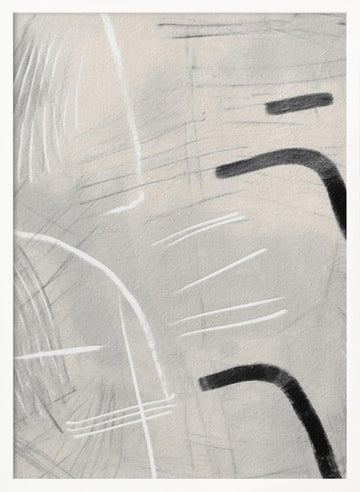 Modern Minimalist Lines | Poster - White Frame Interior