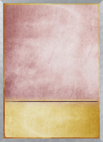 Pink Gold Horizon | Poster - Silver Frame Interior